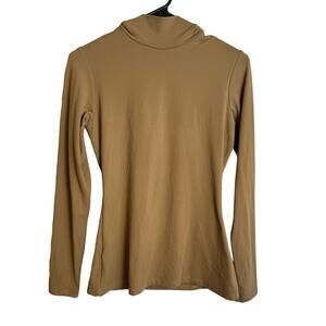High Collar Cutout Top size small long sleeved fall feminine‎ fashion